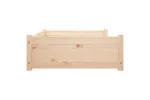 Vidaxl Dog Bed 1055x755x28 Cm Solid Pine Wood Vidaxl Dog Bed 1055x755x28 Cm Solid Pine Wood
