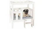 Vidaxl Dog Bed White 655x505x70 Cm Solid Wood Pine Vidaxl Dog Bed White 655x505x70 Cm Solid Wood Pine
