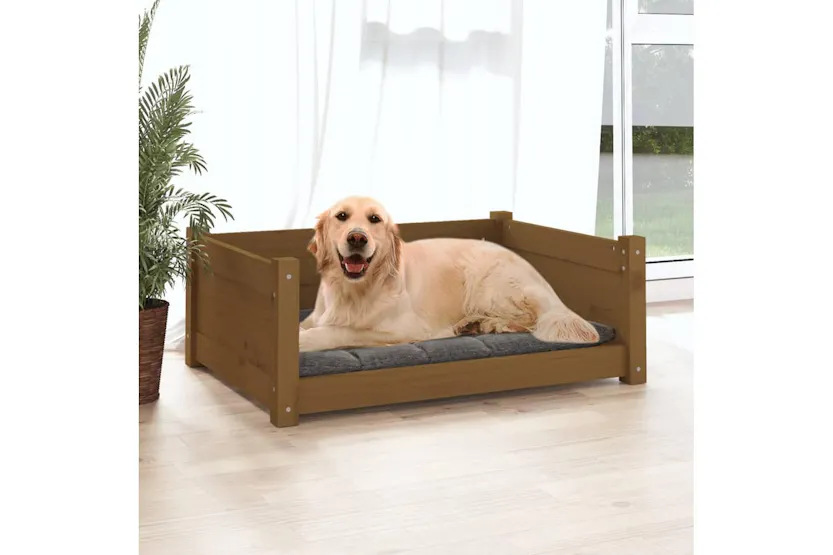 Vidaxl Dog Bed Honey Brown 755x555x28 Cm Solid Pine Wood Vidaxl Dog Bed Honey Brown 755x555x28 Cm Solid Pine Wood