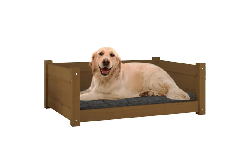 Vidaxl Dog Bed Honey Brown 755x555x28 Cm Solid Pine Wood Vidaxl Dog Bed Honey Brown 755x555x28 Cm Solid Pine Wood