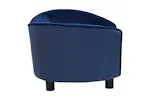 Vidaxl Dog Sofa Blue 69x49x40 Cm Plush And Faux Leather Vidaxl Dog Sofa Blue 69x49x40 Cm Plush And Faux Leather