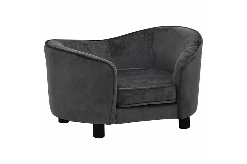 Vidaxl Dog Sofa Dark Grey 69x49x40 Cm Plush Vidaxl Dog Sofa Dark Grey 69x49x40 Cm Plush