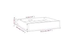 Vidaxl Dog Bed White 515x44x9 Cm Solid Wood Pine Vidaxl Dog Bed White 515x44x9 Cm Solid Wood Pine