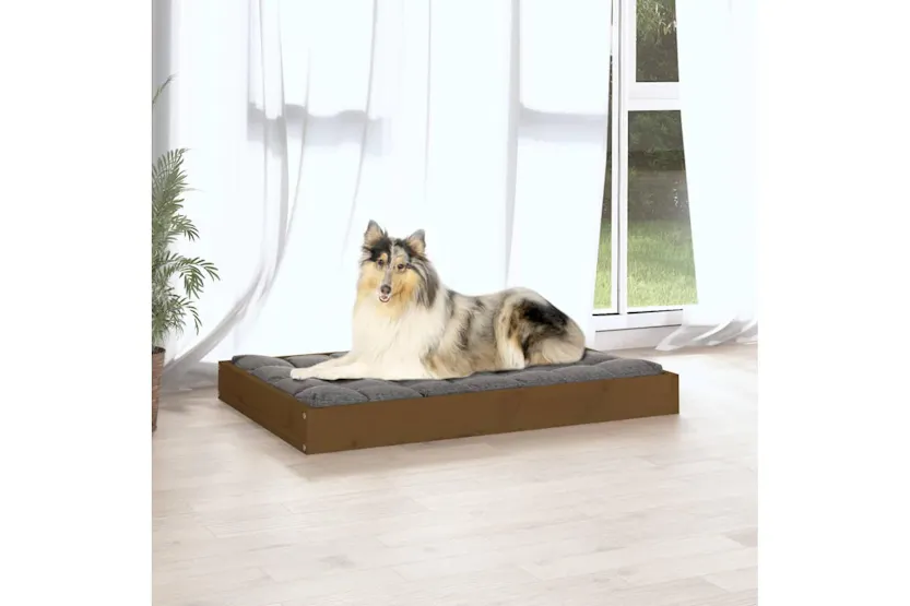 Vidaxl Dog Bed Honey Brown 915x64x9 Cm Solid Wood Pine Vidaxl Dog Bed Honey Brown 915x64x9 Cm Solid Wood Pine