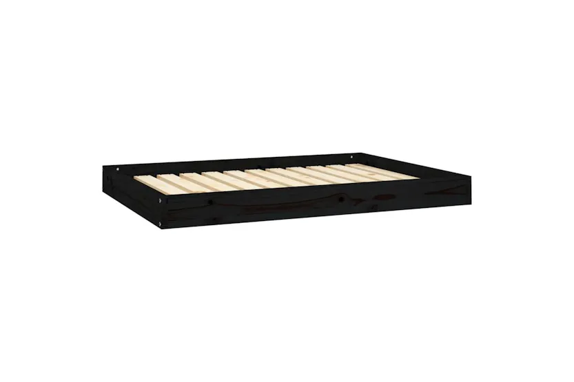 Vidaxl Dog Bed Black 1015x74x9 Cm Solid Wood Pine Vidaxl Dog Bed Black 1015x74x9 Cm Solid Wood Pine