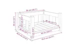 Vidaxl Dog Bed 555x455x28 Cm Solid Wood Pine Vidaxl Dog Bed 555x455x28 Cm Solid Wood Pine
