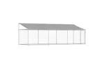 Vidaxl Dog Cage With Roof And Door Grey 6x2x2 M Galvanised Steel Vidaxl Dog Cage With Roof And Door Grey 6x2x2 M Galvanised Steel