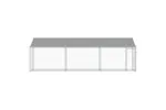 Vidaxl Dog Cage With Roof And Door Grey 6x2x2 M Galvanised Steel Vidaxl Dog Cage With Roof And Door Grey 6x2x2 M Galvanised Steel