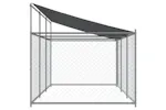 Vidaxl Dog Cage With Roof And Door Grey 6x2x2 M Galvanised Steel Vidaxl Dog Cage With Roof And Door Grey 6x2x2 M Galvanised Steel