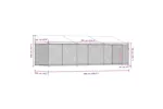 Vidaxl Dog Cage With Roof And Door Grey 6x2x2 M Galvanised Steel Vidaxl Dog Cage With Roof And Door Grey 6x2x2 M Galvanised Steel