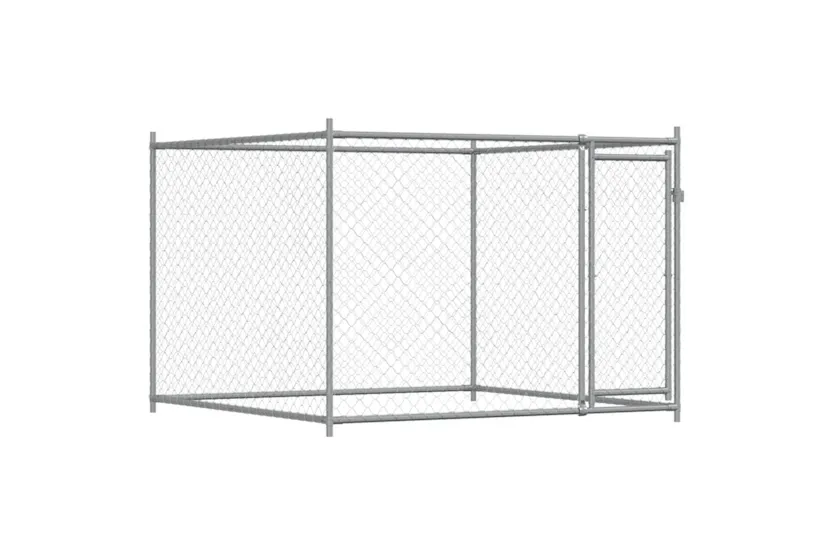 Vidaxl Dog Cage With Doors Grey 6x2x15 M Galvanised Steel Vidaxl Dog Cage With Doors Grey 6x2x15 M Galvanised Steel