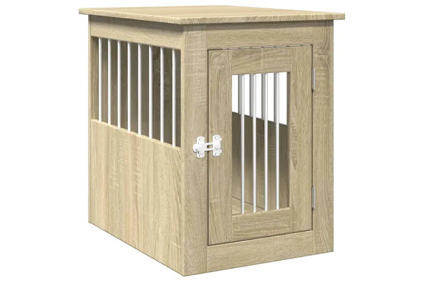 Vidaxl Dog Crate Furniture Sonoma Oak 45x62x59 Cm Engineered Wood Vidaxl Dog Crate Furniture Sonoma Oak 45x62x59 Cm Engineered Wood