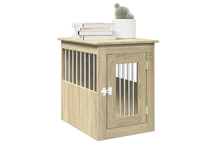Vidaxl Dog Crate Furniture Sonoma Oak 45x62x59 Cm Engineered Wood Vidaxl Dog Crate Furniture Sonoma Oak 45x62x59 Cm Engineered Wood