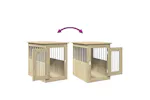 Vidaxl Dog Crate Furniture Sonoma Oak 45x62x59 Cm Engineered Wood Vidaxl Dog Crate Furniture Sonoma Oak 45x62x59 Cm Engineered Wood