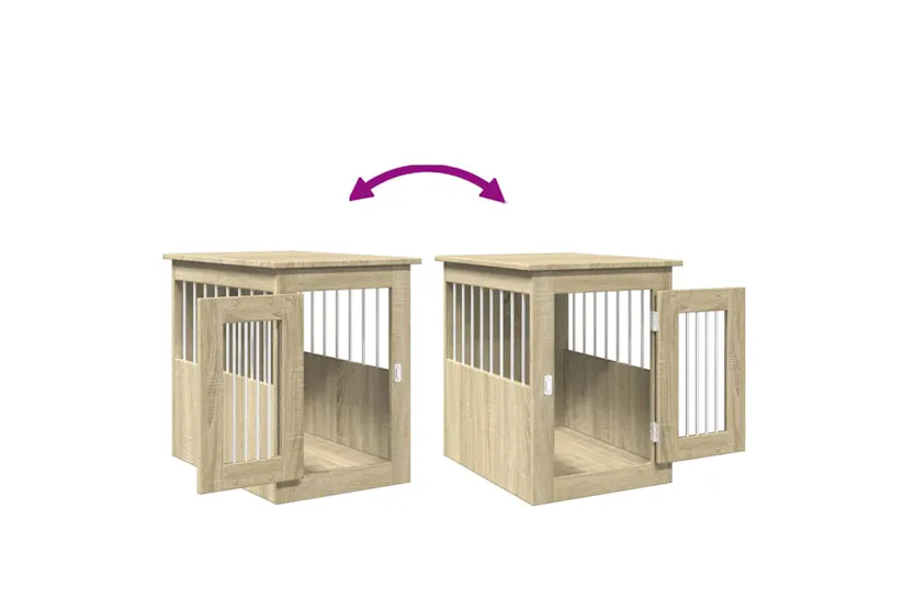 Vidaxl Dog Crate Furniture Sonoma Oak 45x62x59 Cm Engineered Wood Vidaxl Dog Crate Furniture Sonoma Oak 45x62x59 Cm Engineered Wood