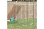 Vidaxl Outdoor Dog Kennel Galvanised Steel With Roof 2662 M Vidaxl Outdoor Dog Kennel Galvanised Steel With Roof 2662 M