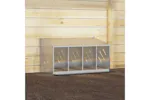 Vidaxl Chicken Nesting Box With 4 Compartments Galvanized Silver Metal Vidaxl Chicken Nesting Box With 4 Compartments Galvanized Silver Metal