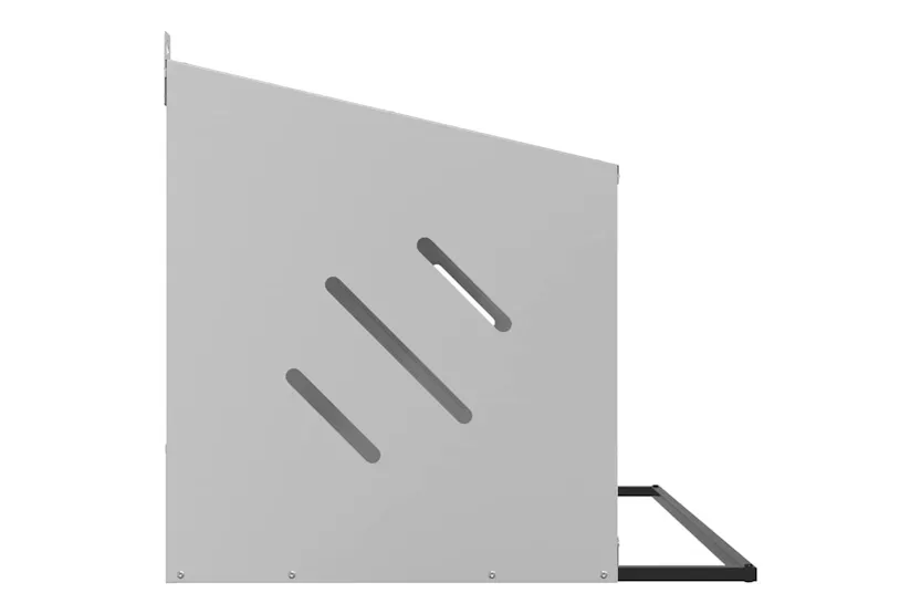 Vidaxl Chicken Nesting Box With 4 Compartments Galvanized Silver Metal Vidaxl Chicken Nesting Box With 4 Compartments Galvanized Silver Metal