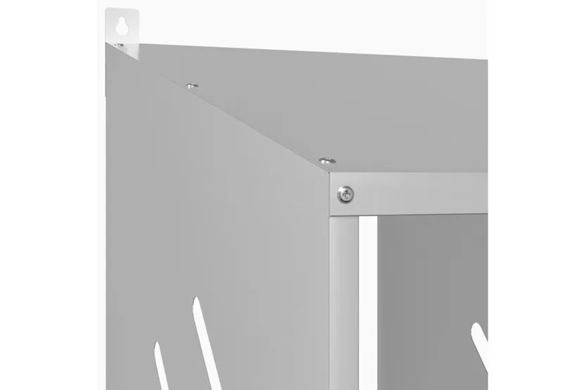 Vidaxl Chicken Nesting Box With 4 Compartments Galvanized Silver Metal Vidaxl Chicken Nesting Box With 4 Compartments Galvanized Silver Metal