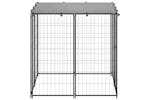 Vidaxl Dog Kennel Black 110x110x110 Cm Steel Vidaxl Dog Kennel Black 110x110x110 Cm Steel