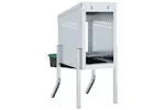 Vidaxl Chicken Nesting Box 1 Compartment With Legs Galvanised Steel Vidaxl Chicken Nesting Box 1 Compartment With Legs Galvanised Steel