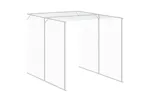 Vidaxl Chicken Cage With Run Light Grey 165x863x181 Cm Galvanised Steel Vidaxl Chicken Cage With Run Light Grey 165x863x181 Cm Galvanised Steel