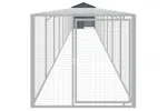 Vidaxl Chicken Cage With Run Anthracite 117x1017x123 Cm Galvanised Steel Vidaxl Chicken Cage With Run Anthracite 117x1017x123 Cm Galvanised Steel