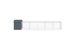 Vidaxl Chicken Cage With Run Anthracite 117x609x123 Cm Galvanised Steel Vidaxl Chicken Cage With Run Anthracite 117x609x123 Cm Galvanised Steel