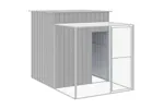 Vidaxl Chicken Cage With Run Light Grey 165x251x181 Cm Galvanised Steel Vidaxl Chicken Cage With Run Light Grey 165x251x181 Cm Galvanised Steel