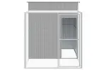 Vidaxl Chicken Cage With Run Light Grey 165x251x181 Cm Galvanised Steel Vidaxl Chicken Cage With Run Light Grey 165x251x181 Cm Galvanised Steel