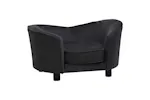 Vidaxl Dog Sofa Black 69x49x40 Cm Plush And Faux Leather Vidaxl Dog Sofa Black 69x49x40 Cm Plush And Faux Leather