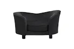 Vidaxl Dog Sofa Black 69x49x40 Cm Plush And Faux Leather Vidaxl Dog Sofa Black 69x49x40 Cm Plush And Faux Leather