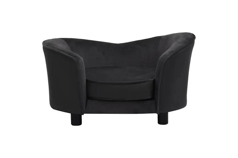 Vidaxl Dog Sofa Black 69x49x40 Cm Plush And Faux Leather Vidaxl Dog Sofa Black 69x49x40 Cm Plush And Faux Leather