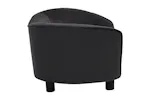 Vidaxl Dog Sofa Black 69x49x40 Cm Plush And Faux Leather Vidaxl Dog Sofa Black 69x49x40 Cm Plush And Faux Leather