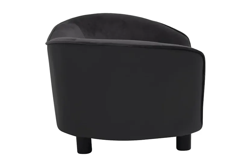 Vidaxl Dog Sofa Black 69x49x40 Cm Plush And Faux Leather Vidaxl Dog Sofa Black 69x49x40 Cm Plush And Faux Leather