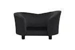 Vidaxl Dog Sofa Black 69x49x40 Cm Plush And Faux Leather Vidaxl Dog Sofa Black 69x49x40 Cm Plush And Faux Leather