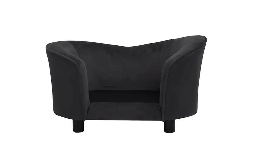 Vidaxl Dog Sofa Black 69x49x40 Cm Plush And Faux Leather Vidaxl Dog Sofa Black 69x49x40 Cm Plush And Faux Leather