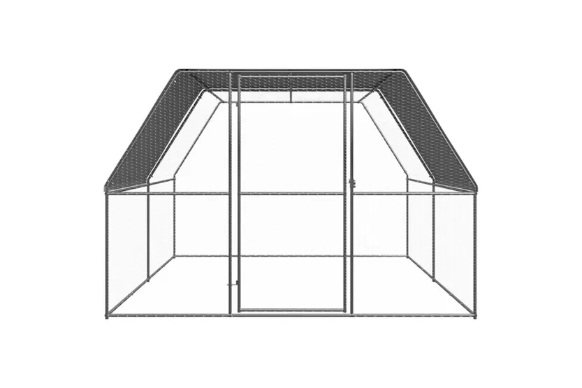 Vidaxl Outdoor Chicken Cage 3x4x2 M Galvanised Steel Vidaxl Outdoor Chicken Cage 3x4x2 M Galvanised Steel