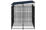 Vidaxl Outdoor Dog Kennel With Roof Steel 553 M Vidaxl Outdoor Dog Kennel With Roof Steel 553 M