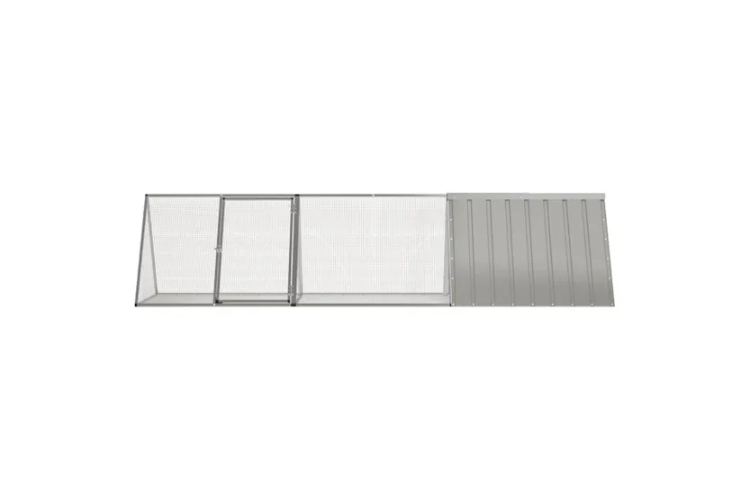 Vidaxl Rabbit Cage Grey 3025x805x71 Cm Galvanised Steel Vidaxl Rabbit Cage Grey 3025x805x71 Cm Galvanised Steel