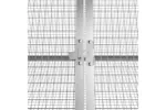 Vidaxl Rabbit Cage Grey 3025x805x71 Cm Galvanised Steel Vidaxl Rabbit Cage Grey 3025x805x71 Cm Galvanised Steel