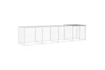 Vidaxl Chicken Cage With Roof Light Grey 403x98x90 Cm Galvanised Steel Vidaxl Chicken Cage With Roof Light Grey 403x98x90 Cm Galvanised Steel