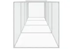 Vidaxl Chicken Cage With Roof Light Grey 403x98x90 Cm Galvanised Steel Vidaxl Chicken Cage With Roof Light Grey 403x98x90 Cm Galvanised Steel