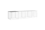 Vidaxl Chicken Cage With Roof Light Grey 403x98x90 Cm Galvanised Steel Vidaxl Chicken Cage With Roof Light Grey 403x98x90 Cm Galvanised Steel