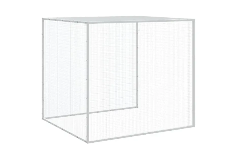 Vidaxl Chicken Cage With Roof Light Grey 403x98x90 Cm Galvanised Steel Vidaxl Chicken Cage With Roof Light Grey 403x98x90 Cm Galvanised Steel