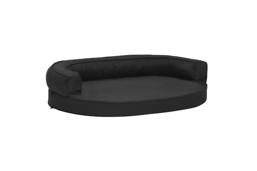 Vidaxl Ergonomic Dog Bed Mattress 75x53 Cm Linen Look Black Vidaxl Ergonomic Dog Bed Mattress 75x53 Cm Linen Look Black