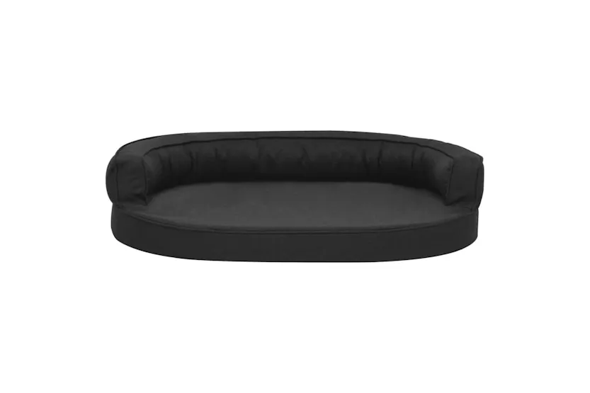 Vidaxl Ergonomic Dog Bed Mattress 75x53 Cm Linen Look Black Vidaxl Ergonomic Dog Bed Mattress 75x53 Cm Linen Look Black