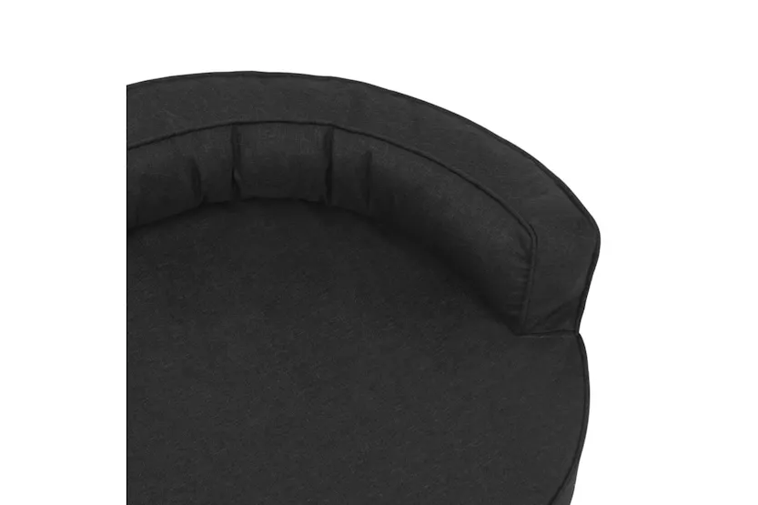 Vidaxl Ergonomic Dog Bed Mattress 75x53 Cm Linen Look Black Vidaxl Ergonomic Dog Bed Mattress 75x53 Cm Linen Look Black
