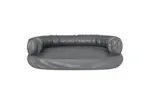 Vidaxl Ergonomic Foam Dog Bed Grey 75x53 Cm Faux Leather Vidaxl Ergonomic Foam Dog Bed Grey 75x53 Cm Faux Leather
