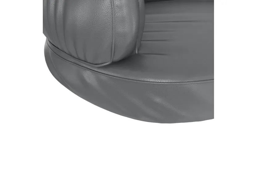 Vidaxl Ergonomic Foam Dog Bed Grey 75x53 Cm Faux Leather Vidaxl Ergonomic Foam Dog Bed Grey 75x53 Cm Faux Leather